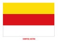 Carinthia Flag Vector Illustration on White Background. States Flag of Austria Royalty Free Stock Photo