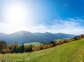 Carinthia Nassfeld mountains close to the Italian border