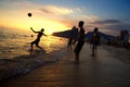 Carioca Brazilians Playing Altinho Beach Football Rio