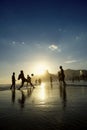 Carioca Brazilians Playing Altinho Beach Football Rio Royalty Free Stock Photo