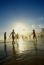 Carioca Brazilians Playing Altinho Futebol Beach Football Royalty Free Stock Photo