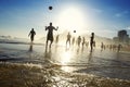 Carioca Brazilians Playing Altinho Futebol Beach Football Royalty Free Stock Photo