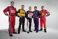 Carl Edwards, Matt Kenseth, Mark Martin, Jamie McMurray, Greg Biffle at the Roush Media Day