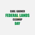 carl federal lands cleanup day typography graphic design