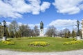 Carl Johans Park in Norrkoping during spring in Sweden