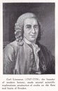 Carl Linnaeus Swedish botanist 1707 - 1778 Royalty Free Stock Photo