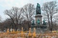 Carl Linne Monument in Humlegarden Stockholm Royalty Free Stock Photo