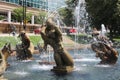 Carl Milles Fountain Sculpture, St. Louis Royalty Free Stock Photo