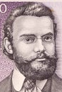 Carl Robert Jakobson portrait from Estonian money