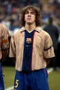 Carles Puyol before the match