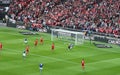 Carling Cup final - Cardiff scores Royalty Free Stock Photo