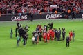 Carling Cup - Liverpool celebration Royalty Free Stock Photo