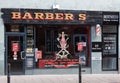 Carlisle, Cumbria, UK - 27 09 2020 Barber Shop in Town Centre