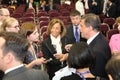 Carlo ÃÂ¡alenda, the Minister of economic development of Italy at the St. Petersburg international economic forum. Royalty Free Stock Photo