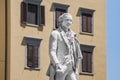 Carlo Osvaldo Goldoni statue located in Florence, Italy Royalty Free Stock Photo