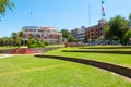 Argentina Villa Carlos Paz gardens and town hall building