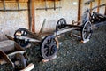 Carload in the Romanian Peasant Museum in Dumbrava Sibiului, Transylvania Royalty Free Stock Photo