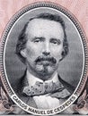 Carlos Manuel de Cespedes portrait from Cuban money
