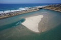 Carlsbad Agua Hedionda Lagoon Aerial Wide Angle