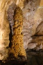 Carlsbad Caverns Stalactite-Stalagmite Column Royalty Free Stock Photo