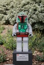 CARLSBAD, US, FEB 6: Star Wars Boba Fett Minifigure made with le