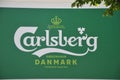 Carlsberg beer Danamrk billbaord ion truck in Copenhagnen