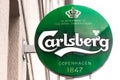 Carlsberg beer sign in wuppertal germany