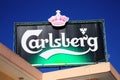 Carlsberg logo advertising sign
