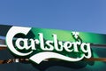 Carlsberg logo on a wall