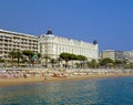 Carlton Hotel Cannes , Cote D` azur France Royalty Free Stock Photo