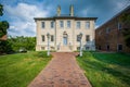 The Carlyle House, in the Old Town of Alexandria, Virginia. Royalty Free Stock Photo