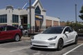 CarMax Auto Dealership Tesla display. CarMax is the largest used and pre-owned car retailer in the US