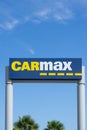 Carmax Dealership Sign and Logo Royalty Free Stock Photo