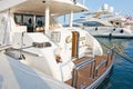 Carme of Georgetown luxury yacht in Puerto Portals marina Royalty Free Stock Photo