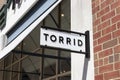 Torrid clothing retail store. Torrid is a subsidiary of Sycamore Partners