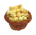 Carmel Popcorn Wicker Basket