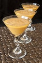 Carmel Pudding in a Martini Glass