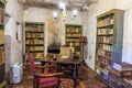 Library in Carmel Mission San Carlos Borromeo in Carmel, USA. Pope Paul II was worshiping the holy maria at Carmel