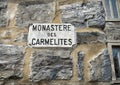 Carmelites monastic sign