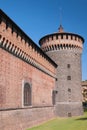 Carmine tower, Sforza castle. Milan, Lombardy, Italy