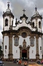 Carmo Baroque Church Sao Joao del Rei Royalty Free Stock Photo