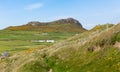 Carn Llidi hill overlooking Whitesands Bay Wales Royalty Free Stock Photo