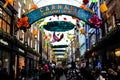 Christmas in Carnaby Street, London Royalty Free Stock Photo