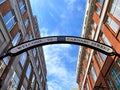 Carnaby Street welcome sign, London, UK