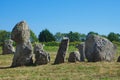 Carnac, alignments of Celtic menhirs.