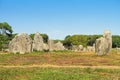 Carnac megalithic site in Brittany, France Royalty Free Stock Photo