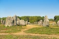 Carnac megalithic site in Brittany, France Royalty Free Stock Photo