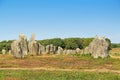 Carnac megalithic site in Brittany, France Royalty Free Stock Photo