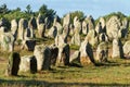 Carnac monoliths Royalty Free Stock Photo