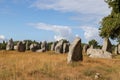 Carnac stones - Alignments of Kermario - rows of menhirs in Brittany